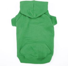 img 4 attached to 🐶 30-Inch XXL Green Basic Hoodie for Dogs by Casual Canine