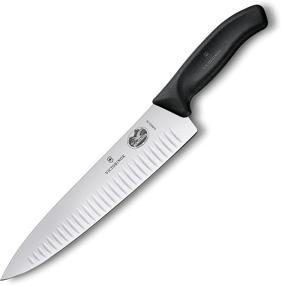 img 2 attached to Victorinox Швейцарский Классический кухонный нож ресторанного шефа с волнистым лезвием для кухни и столовой.