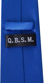 img 1 attached to 👔 "QBSM Однотонные официальные галстуки: Подчеркните свой стиль с аксессуарами для мужчин — галстуками, бабочками, поясами и платками для кармана