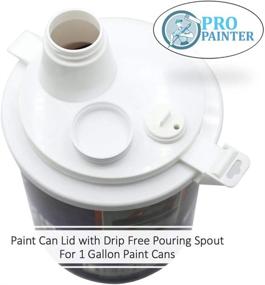 img 3 attached to 🚰 Drip-Free Pouring: Dynamic Paint Can Lid with Spout for 1 Gallon Cans