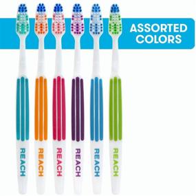 img 3 attached to 🦷 Efficient Dental Cleaning: REACH Advanced Design Adult Toothbrush, Firm, 7 Count