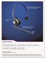🎧 plantronics encorepro hw710: the perfect wired mono headset for superior performance logo