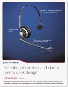 img 1 attached to 🎧 Plantronics EncorePro HW710: The Perfect Wired Mono Headset for Superior Performance