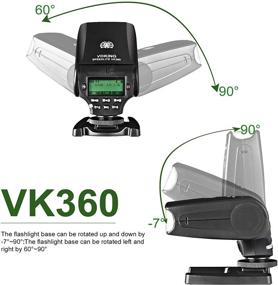 img 1 attached to Voking VK360S TTL Master HSS Flash Speedlite: A Powerful Choice for Sony A9 A7III A7IIK A7RIII A6400 A6300 A6000 A6500 and More MI Hot Shoe Mount Mirrorless Cameras