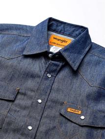 img 2 attached to 🔥 Men's Flame Resistant Western Pocket Clothing and Shirts from Wrangler