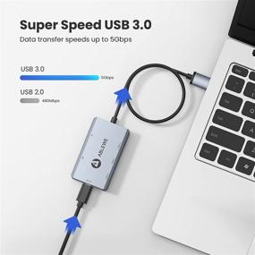img 2 attached to ABLEWE 3-Port USB 3.0 Multi-Card Reader with SD/TF Card Readers - 5-in-1 High-Speed Compatibility for Windows, Mac, Linux