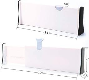 img 2 attached to Kingrol 4 Pack Adjustable Organizer Dividers