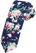 simpowe floral printed cotton necktie men's accessories for ties, cummerbunds & pocket squares logo