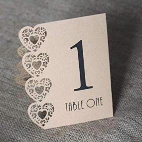img 2 attached to Vintage Numbers Hearts Rustic Wedding