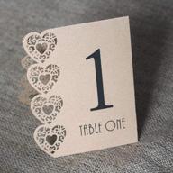 vintage numbers hearts rustic wedding logo