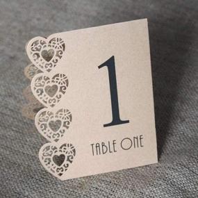 img 4 attached to Vintage Numbers Hearts Rustic Wedding
