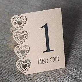 img 3 attached to Vintage Numbers Hearts Rustic Wedding