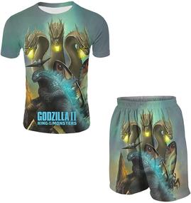 img 4 attached to LCZZD Boys' Short Sleeve T-shirt and Shorts Set - Kids Two Piece Outfit