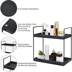 img 1 attached to Bathroom Countertop Organizer Cosmetic Organization
