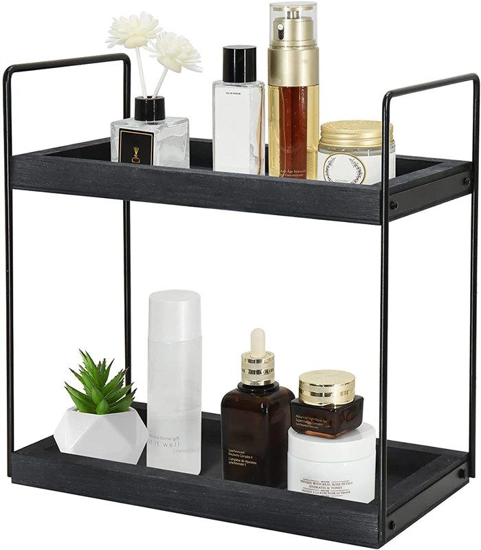 bathroom countertop organizer cosmetic organization 로고