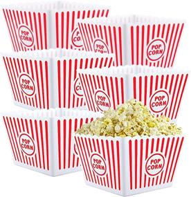 img 4 attached to Bekith Open Top Plastic Reusable Popcorn - Easiest Way to Enjoy Homemade Popcorn!