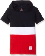 👦 stylish short sleeve hooded tee for boys - southpole fashion (age 4-7) logo