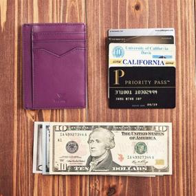 img 1 attached to 🔐 YBONNE Authentic Minimalist Wallets, Card Cases & Money Organizers with Enhanced Blocking Technology