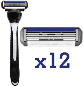 img 3 attached to 🪒 ShaveMOB 4-Blade Men's Razor Kit - Ultimate Shaving Experience with Flex Head Handle + 12 Refills