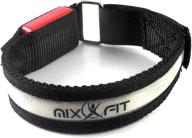 mix fit reflective armband with 💡 3 flashing led light modes for safety logo