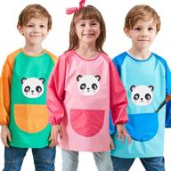 👩 jellyuu unisex kids waterproof art smock with pockets | long sleeve & sleeveless aprons for painting | age 3-12 years logo