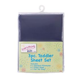 img 1 attached to Navy Toddler Sheet Set - A Comprehensive Solution for Your Kids' Bedding Needs