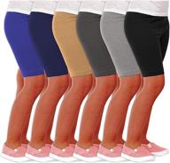 pack of solid stretch leggings for girls - girls' clothing and leggings logo