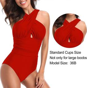 img 2 attached to YOU Backless Coverage Swimsuit Beachwear Women's Clothing for Swimsuits & Cover Ups