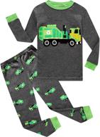 🛌 high-quality little boys pajama sets - 100% cotton long sleeve pjs for family fun logo