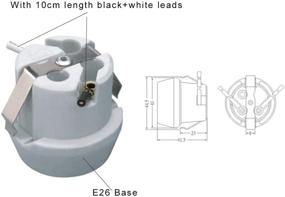 img 3 attached to TWDRTDD Porcelain Keyless Socket Medium Industrial Electrical