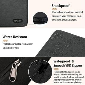 img 1 attached to 📱 Waterproof Laptop Sleeve Bag 14 inch - Compatible with MacBook Pro 15, Chromebook 14, Acer/HP/Dell/Asus 13.3-14 inch Notebooks - Protective Case