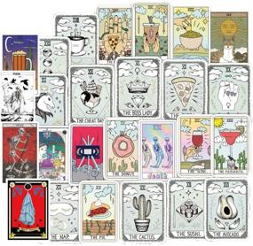 img 3 attached to 🔮 50pcs Cute Tarot Laptop Stickers for Girls & Teens, Cool Vinyl Decal for Water Bottles, Guitars, Phones, Computers, and Travel Cases