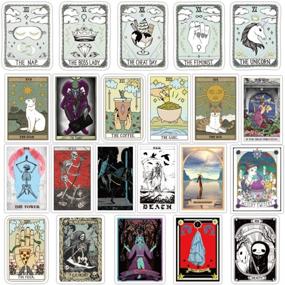 img 2 attached to 🔮 50pcs Cute Tarot Laptop Stickers for Girls & Teens, Cool Vinyl Decal for Water Bottles, Guitars, Phones, Computers, and Travel Cases