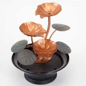 img 2 attached to 🌸 Enhance Your Space with Bits and Pieces Indoor Water Lily Water Serenity Fountain: A Compact & Lightweight Tabletop Decoration