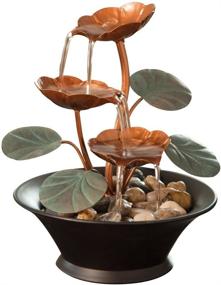 img 4 attached to 🌸 Enhance Your Space with Bits and Pieces Indoor Water Lily Water Serenity Fountain: A Compact & Lightweight Tabletop Decoration