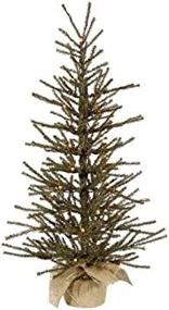 img 4 attached to 🎄 Vickerman 3' Pre-Lit Vienna Twig Artificial Christmas Tree in Burlap Base with Clear Lights - Stunning Holiday Décor at your Fingertips!