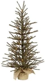 img 3 attached to 🎄 Vickerman 3' Pre-Lit Vienna Twig Artificial Christmas Tree in Burlap Base with Clear Lights - Stunning Holiday Décor at your Fingertips!