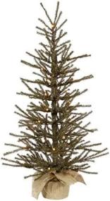 img 2 attached to 🎄 Vickerman 3' Pre-Lit Vienna Twig Artificial Christmas Tree in Burlap Base with Clear Lights - Stunning Holiday Décor at your Fingertips!