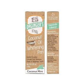 img 1 attached to 🥥 DR GINGER'S Coconut Mint Whitening Pen with Coconut Oil, 0.35 OZ