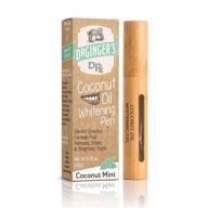🥥 dr ginger's coconut mint whitening pen with coconut oil, 0.35 oz logo