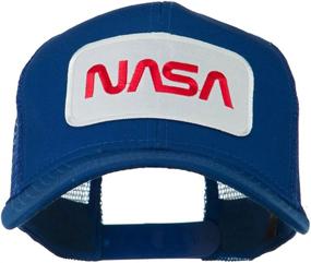 img 4 attached to 🚀 NASA Logo Embroidered Patched Mesh Back Cap from e4Hats.com