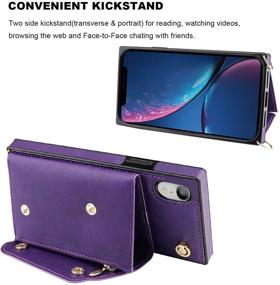 img 2 attached to KIHUWEY IPhone Xr Crossbody Case With Wallet Card Holder