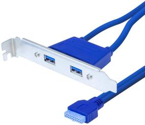 img 2 attached to 🔌 Кингвин KW-PCI2USB3: Повышение скорости передачи данных с помощью двухпортового кабеля PCI с разъемом USB 3.0