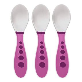 img 3 attached to 🥄 Набор детской ложки NUK First Essentials Kiddy Cutlery, 3 шт. (цвета могут отличаться)