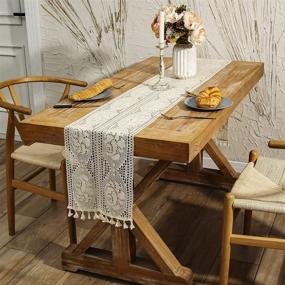 img 2 attached to Charming Vintage Farmhouse Crochet Macrame Runners - Enhance your Home's Décor with Timeless Elegance