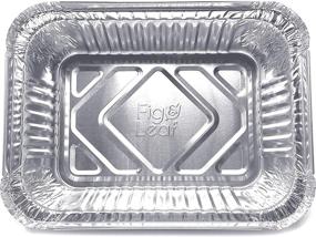 img 2 attached to 🍽️ 50 Pack of Premium 1.5-LB Takeout Pans with Lids: Heavy Duty Disposable Aluminum Foil for Catering, Party Meal Prep, BBQ, Potluck & Holidays