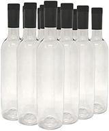 🍾 clear plastic wine bottles & screw caps – 750ml capacity, pack of 12 by nicebottles logo