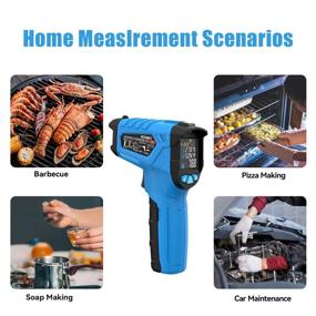 img 1 attached to 🌡️ Infrared Thermometer Gun -58℉~1022℉ - Non-Contact Temperature Gun with LCD Display for Cooking/BBQ/Refrigerator