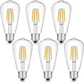 img 4 attached to 💡 Aomryom Dimmable LED Filament Antique Bulb