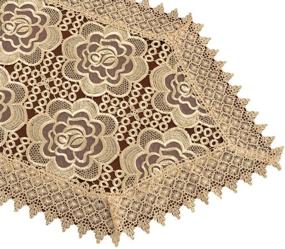 img 3 attached to 🌸 Captivating Simhomsen Beige Runners: Exquisite Flower Embroidery